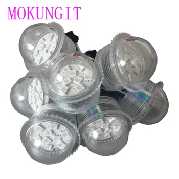 

400pcs UCS2903 D36 DC12V 9pcs/6pcs 5050 LEDs 36mm Addressable Pixel LED Module Light IP67 RGB led pixel lamp transparent cover