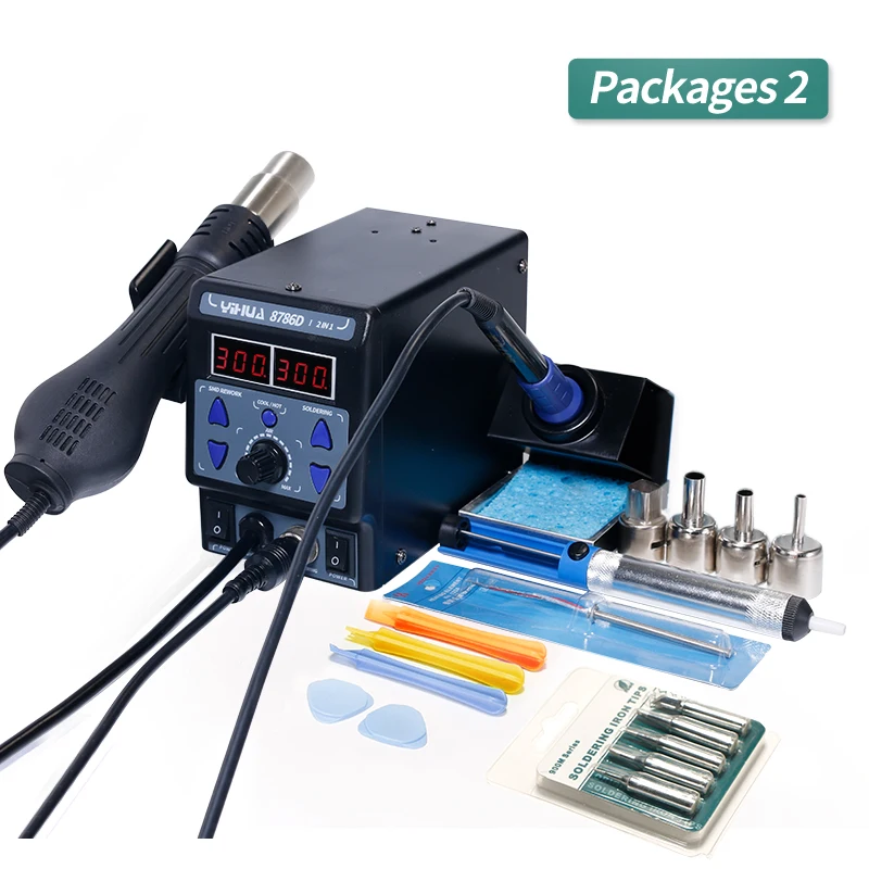 Free Shipping YIHUA 8786D Laptop Repair Weldering Tools Hot Air Rework Station