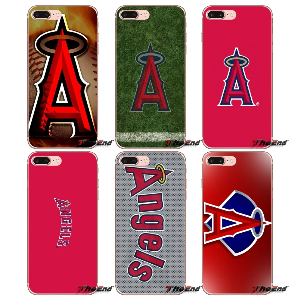 

Soft Transparent Cases Covers Anaheim Angels For Apple iPhone X 4 4S 5 5S SE 5C 6 6S 7 8 Plus 6sPlus 6Plus 7plus 8plus