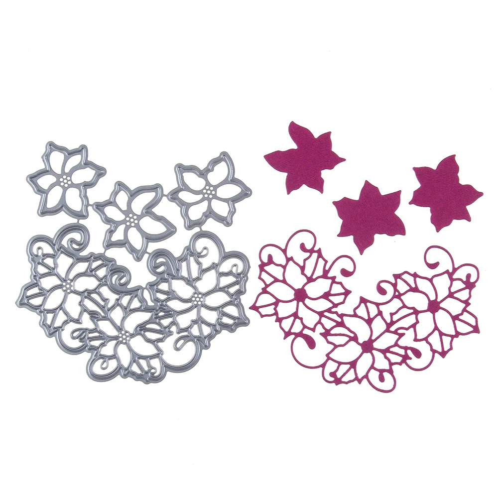 hamyho metal cutting dies decorative scrapbooking steel craft die die cut paper flower shapes