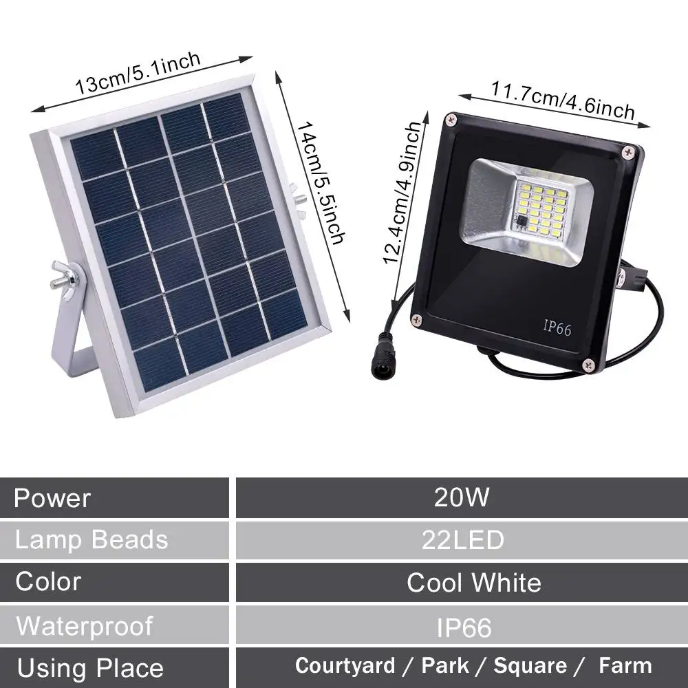 Solar ao ar Parede à Prova Luz de Inundação Sumxi Livre Cronometragem & Controle Remoto Solar Jardim Garagem Lâmpada Dip65 Água Ip65 Smd5630 20led Luz 15 Lâmpadas solares