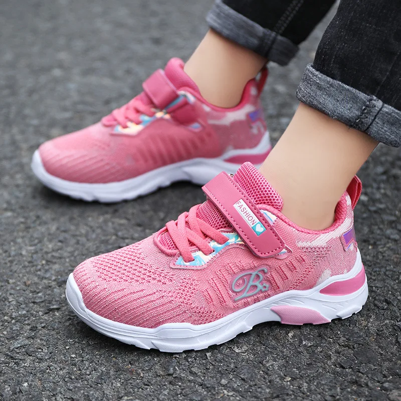 

Brand Sneakers Girls Sports Shoes Breathable Mesh Kids Shoes 2019 Spring and Autumn Children's Sneakers Boys Shoes Size 28-37