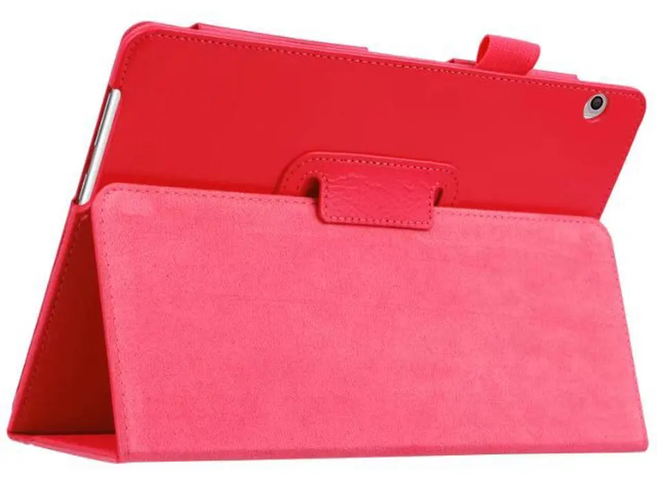 Two Fold Tablets Case For Huawei T5 Honor 5 10.1 Inch Tablet PU Smart Sleep Wake Up Cover For AGS2-W09 Huawei MediaPad T5 Cases-103