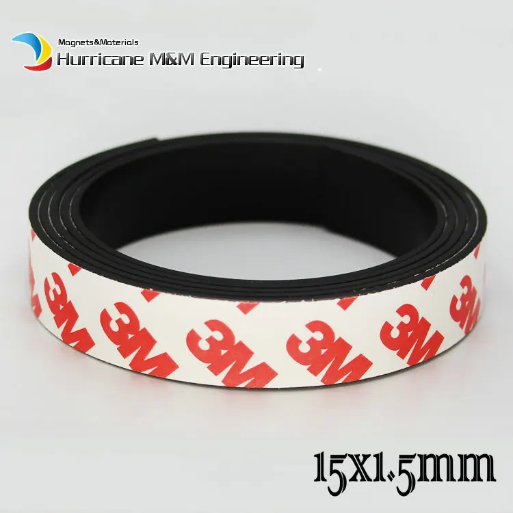 

Plastic Soft Magnet Band Length 15 20 25 mm Thickness 1.5 mm 3M Adhesive Glue Notice Board Home Use Magnet wedding decoration