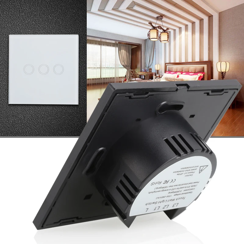 

2019 White Touch Switch Elegant Switch for Lightswitch Drop Shipping