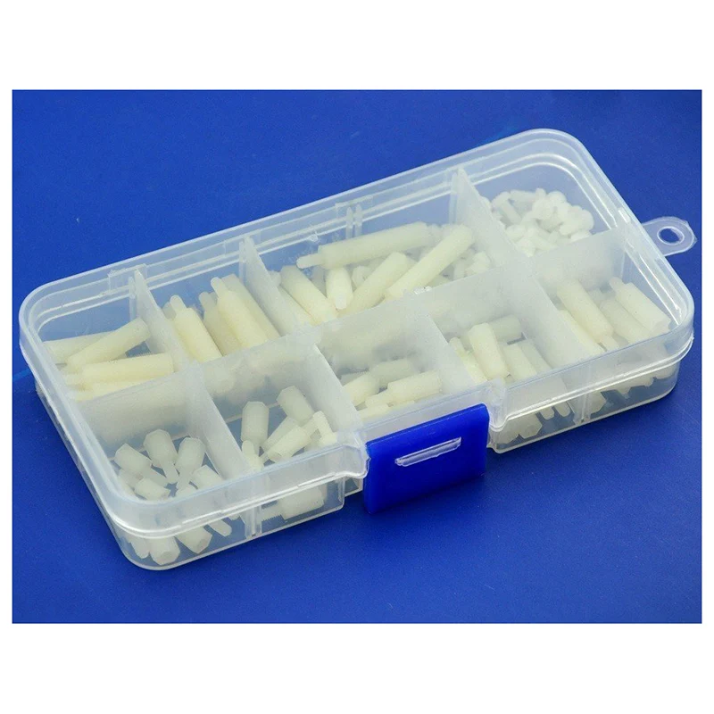 

Generic M2.5 Nylon Hex M-F Spacer/Screw/Nut Assorted Kit, Standoff,white