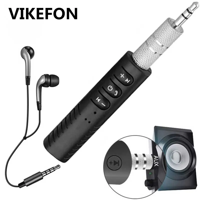 

VIKEFON Bluetooth Receiver Clip AUX 3.5mm Wireless MP3 Music Car Audio Receiver Handsfree Call Car Transmitter Auto Adapter