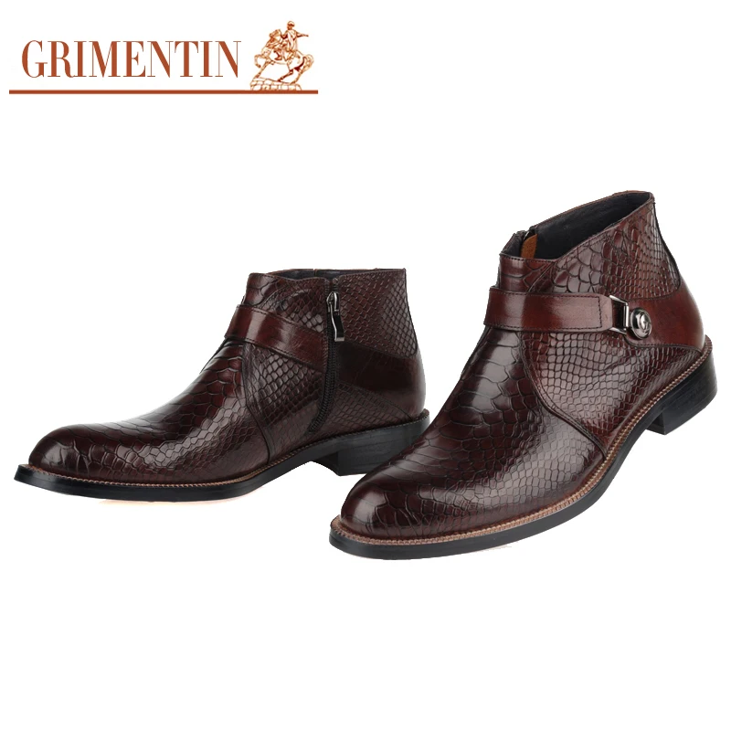 Boots Genuine Leather Italian For Men Wedding Business Chelsea Ankle men leather boots chelsea boots business mens boots