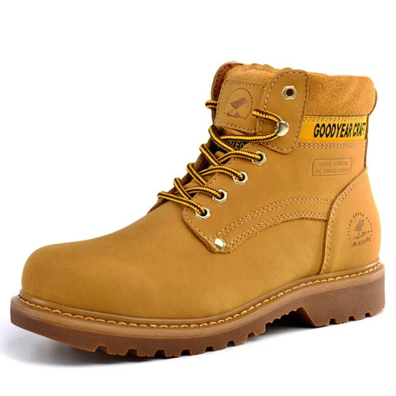 New Men's Boots Genuine Leather Mens Boots High quality Fashion Retro