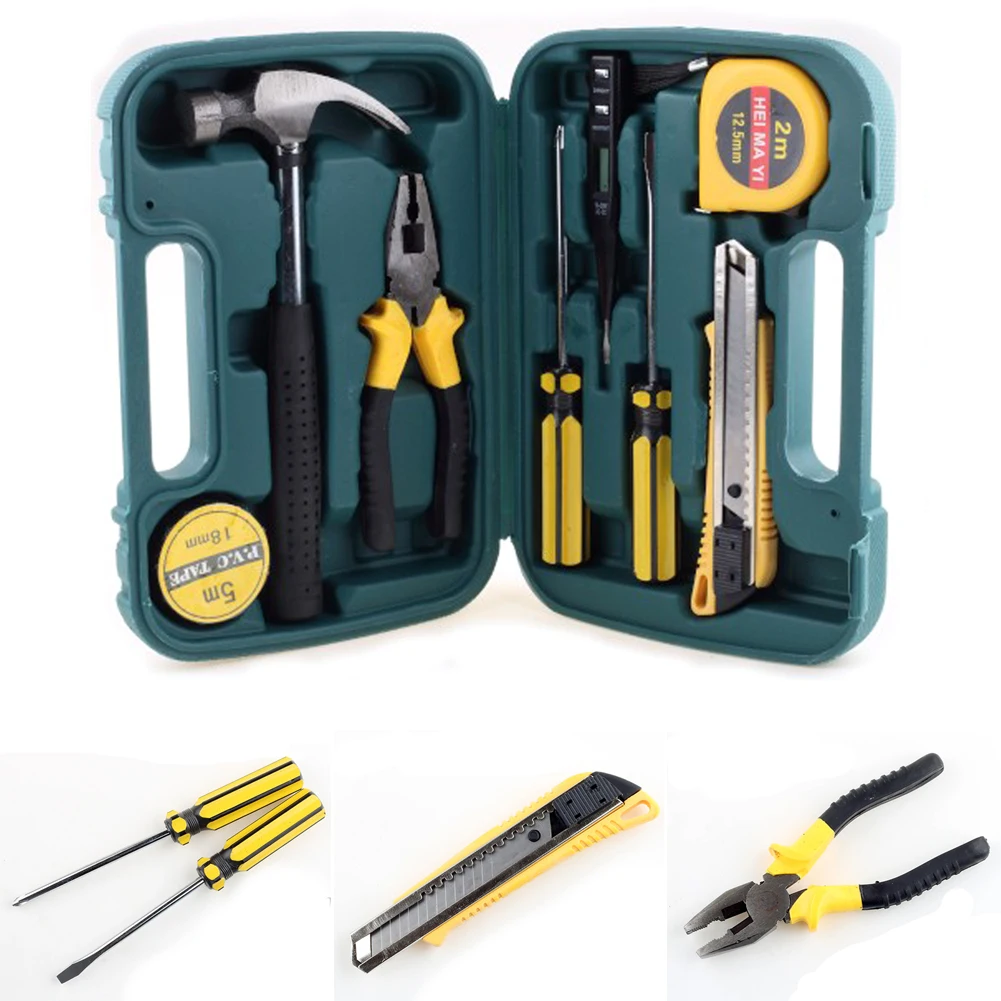 TOP Quality Manufacturers Selling 9 PCS Practical Toolbox Household