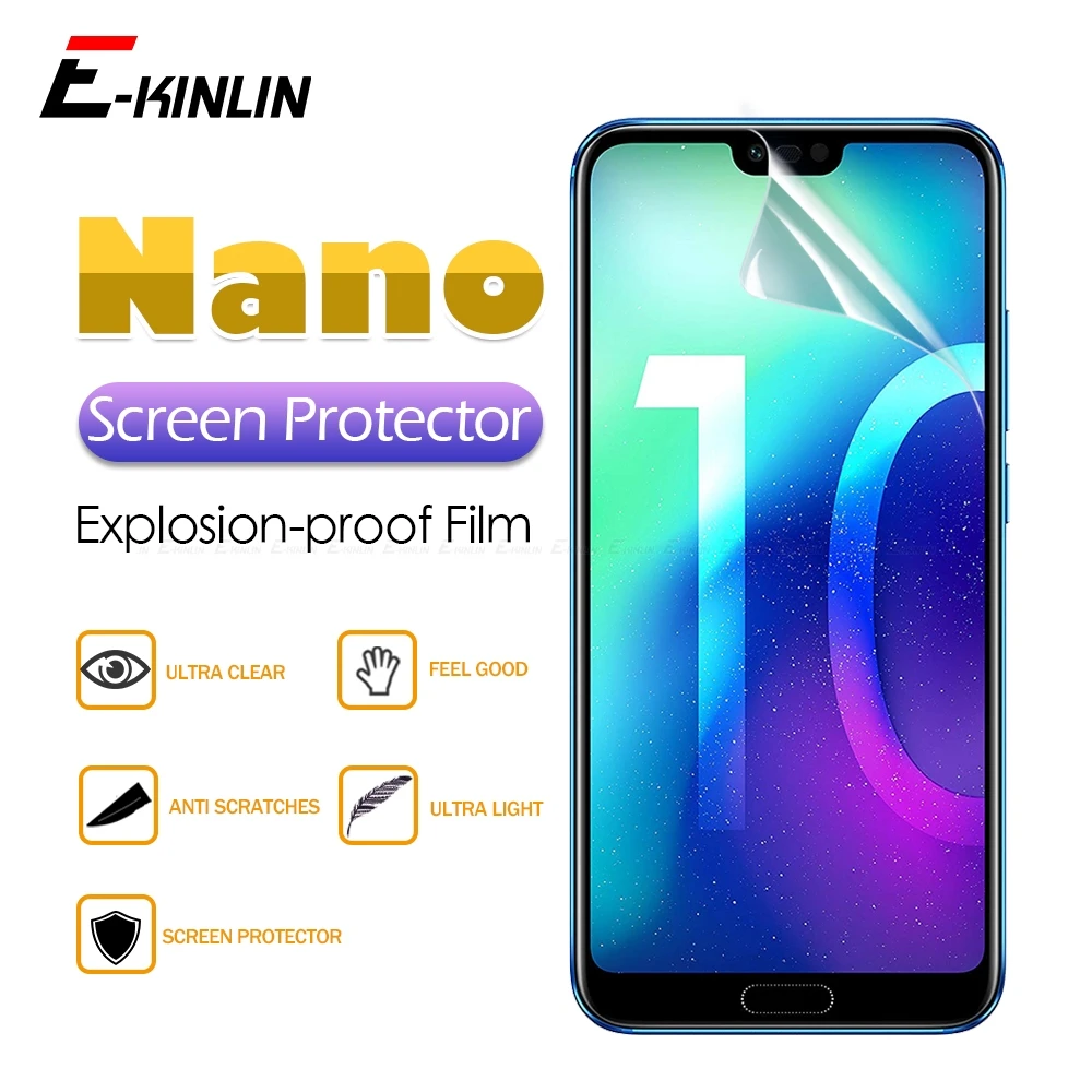 

2pcs Clear Screen Protector Soft Nano Anti Explosion Protective Film For HuaWei Honor P30 P20 Pro 8X View 10 Mate 20 X 5G Lite