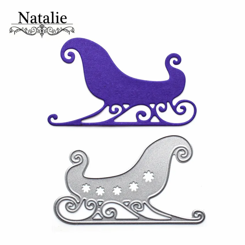 

Cartoon Sleigh Cutting Dies Scrapbooking Album Card Embossing Decor Metal Cutting Dies New