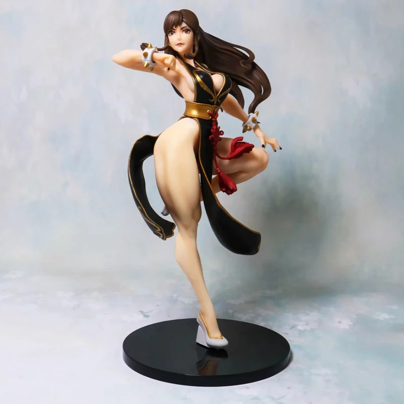 Anime 23cm Chun Li Action Figure PVC Sexy Girl Toys Chun Li Figures Toys Doll Cartoon Figura Collection Model Toys Gift for Kids - Цвет: without box