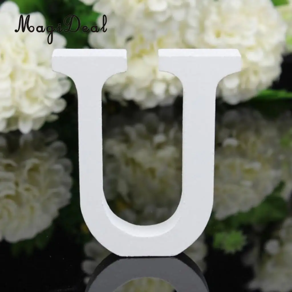 DIY Wooden Alphabet Letters Sign Plaque Wall Art Hanging Decor Decal Wedding Baby Shower Party DIY Decoration
