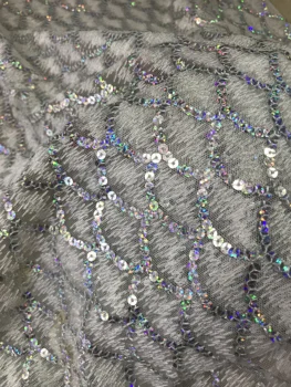 

sequins lace fabric L-63418 Popular embroidery African tulle lace French net fabric