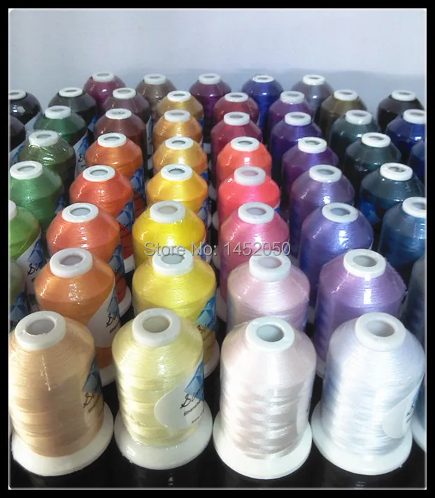 Нить для вышивки из полиэстера Simthread 20 конусов только одного цвета от 63 Brother Color s