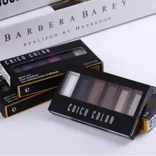 Хит Косметика шесть цветов, тени для век с зеркалом илистый тонкой влажный блеск высокая посадка трехмерной бренд шесть опционально