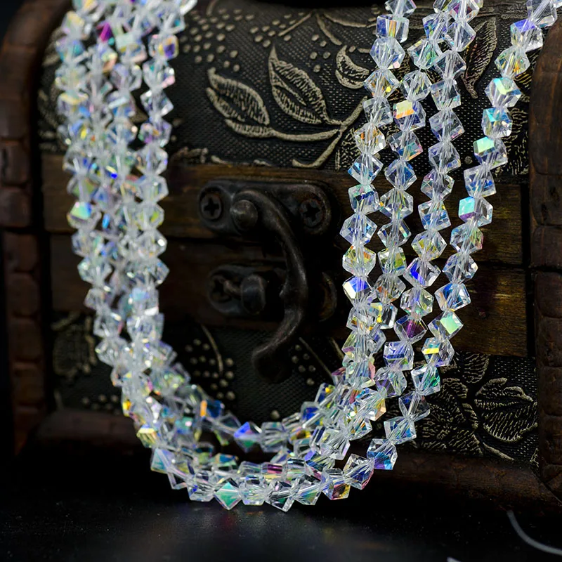95 шт. белые Квадратные бусины 4 мм|beads for diy|beads loosebeads charms |