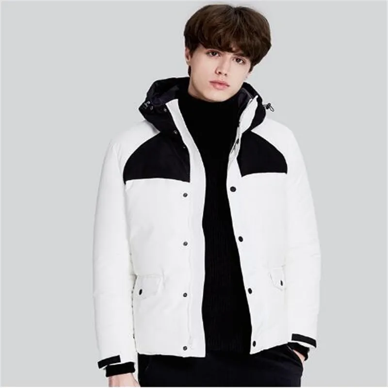 

Brand 2018 Winter Men Thick Down Jacket Men's Casual Hooded Parkas Male Winter Outerwear Warm Down Coats