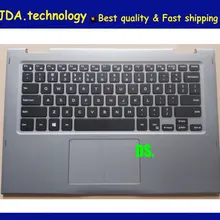 Wellendorff / для Dell Inspiron 13 5368 5378 Упор для рук верхняя крышка Клавиатура США JCHV0 0JCHV0 сенсорная панель без подсветки