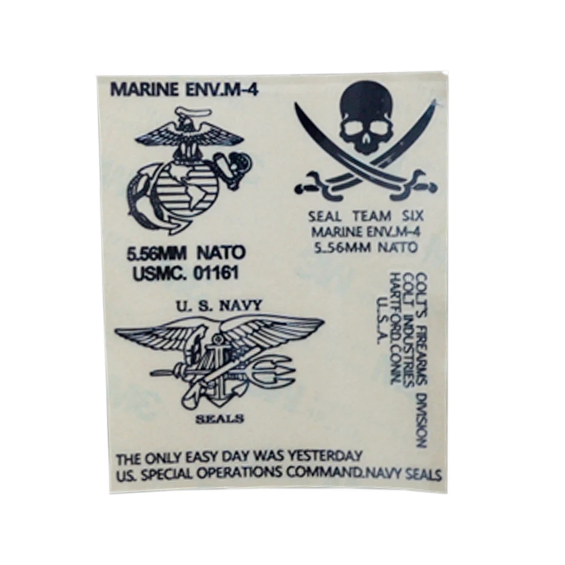 Seal Global Hawk морской корпус стикер металлические отличительные знаки-белый - Цвет: 3