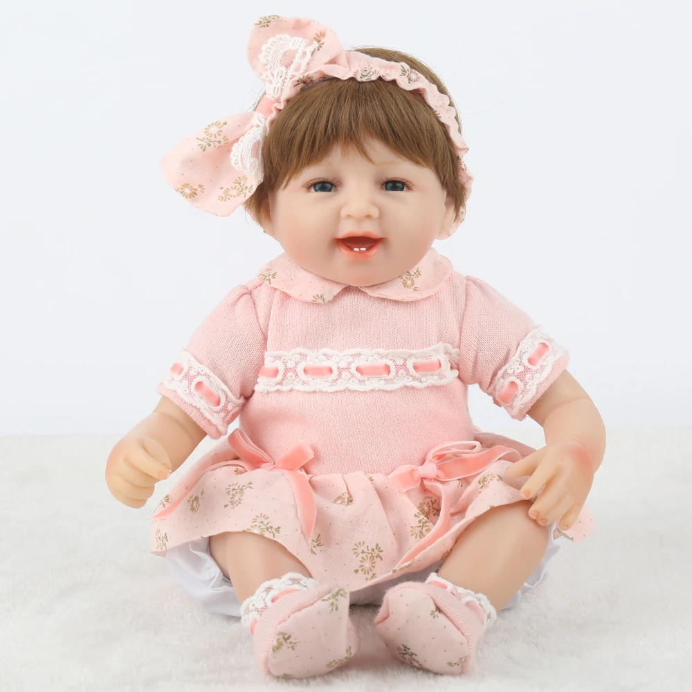 

40cm NPK DOLL Reborn Baby Dolls Lifelike Newborn Girl 16 inch Kids Playmate Christmas Gift Toys bebe silicone reborn bonecas