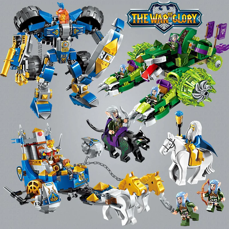 Enlighten Glory War Educational Building Blocks Toys For Children Gifts Castle Knight Heros Weapon Shell Compatible Legoe Enlighten Glory War Educational Building Blocks Toys For Children Gifts Castle Knight Heros Weapon Shell Compatible Legoe