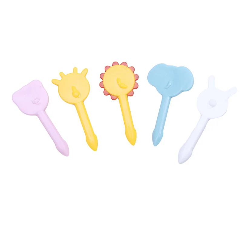 10Pcs-Mini-Animal-Farm-vegetable-Fruit-Fork-Cute-Cartoon-Children-animal-food-pick-dessert-cake-forks