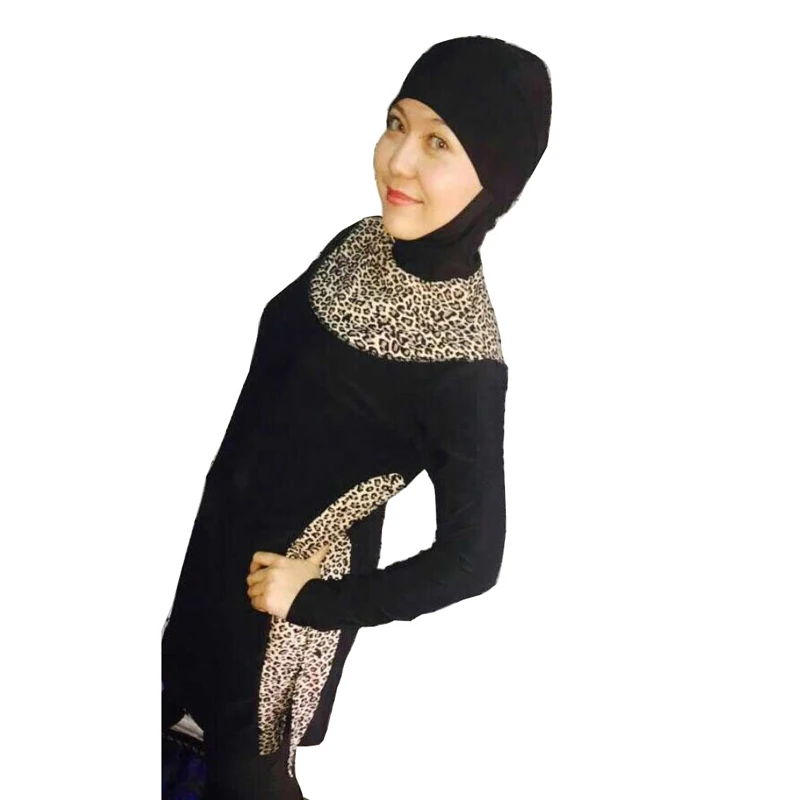 

2019 Women Full Coverage Hijab Swimwear Swimming Beachwear Burkinis Muslim Modest Swimwear Islamic Swimsuit For