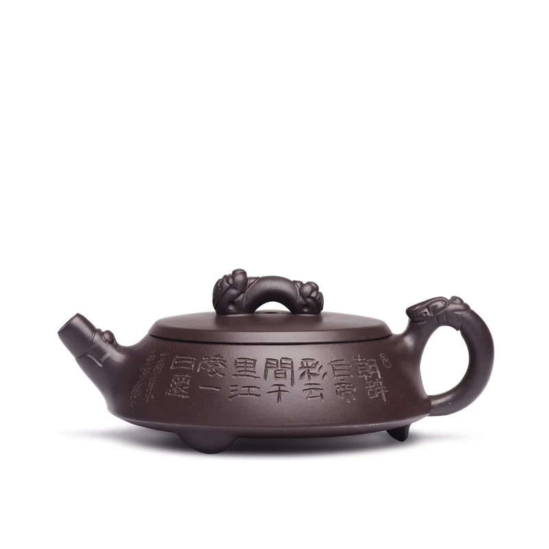 178cc Black Purple Clay Teapots Chinese Yixing Authentic Kungfu zisha