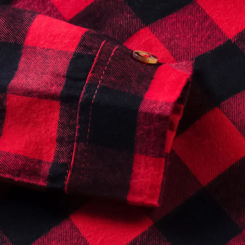 Children Red Plaid Shirt (7)