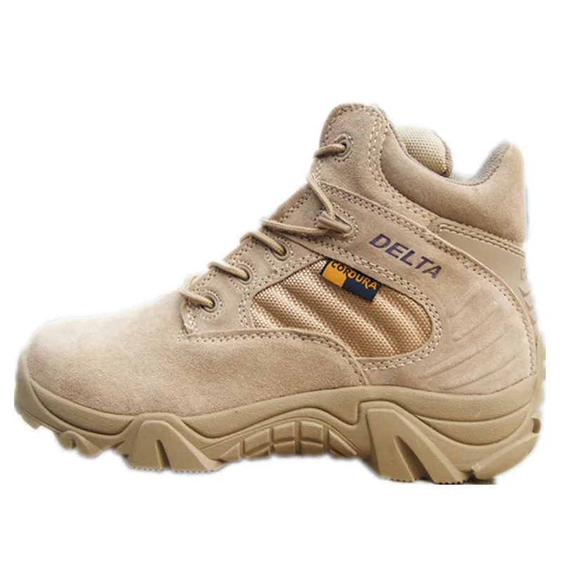 Мужские камуфляжные военные тактические ботинки для пустыни; мужские уличные армейские сапоги; Botas Militares sapatos masculino - Цвет: Lowtop Sand