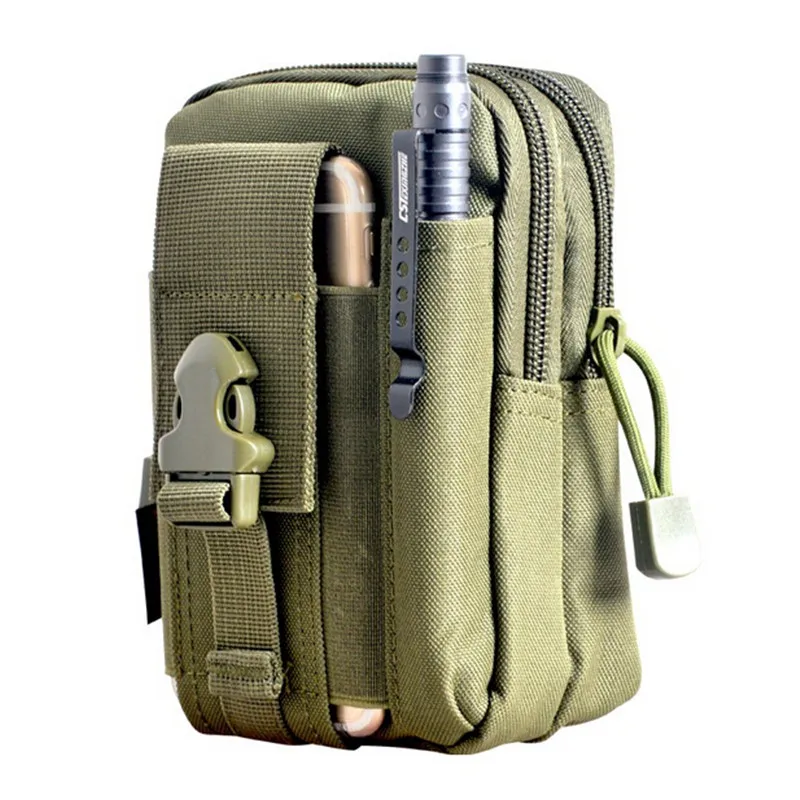 Вне Молл Поясные сумки сумка в стиле casual кошелек чехол для телефона iPhone 6 Plus SAMSUNG Note 2 3 4 ткань Кордура - Цвет: Green
