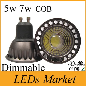 

Ultra Bright Mr16 GU10 Led COB Bulb Lights Lamp 5W 7W Warm Cool White High Power Led Spotlights 60 Beam Angle Dimmable 110-240V