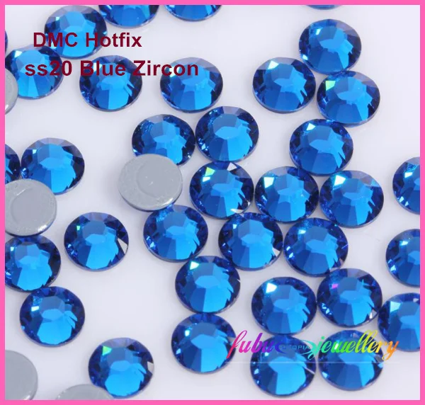 

Free Shipping! 1440pcs/Lot, ss20 (4.8-5.0mm) High Quality DMC Capri Blue On Rhinestones / Hot fix Rhinestones