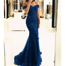 Длинное платье с открытыми плечами, вечернее платье русалки, кружевное платье, длинное торжественное платье abiye gece elbisesi размера плюс