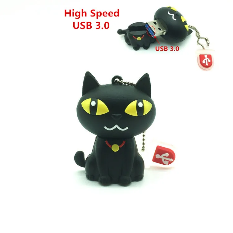 High Speed USB 3.0 pen drive cartoon black cat pendriver 8gb 16gb 32gb usb flash drive memory stick pendrive cartoon mini gift High Speed USB 3.0 pen drive cartoon black cat pendriver 8gb 16gb 32gb usb flash drive memory stick pendrive cartoon mini gift