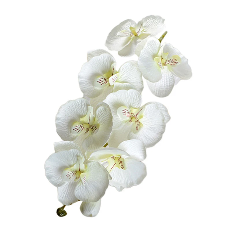 Украшение для дома, свадьбы, модная Орхидея, искусственные цветы, сделай сам, искусственная Орхидея, Бабочка, Шелковый букет цветов, фаленопсис P10