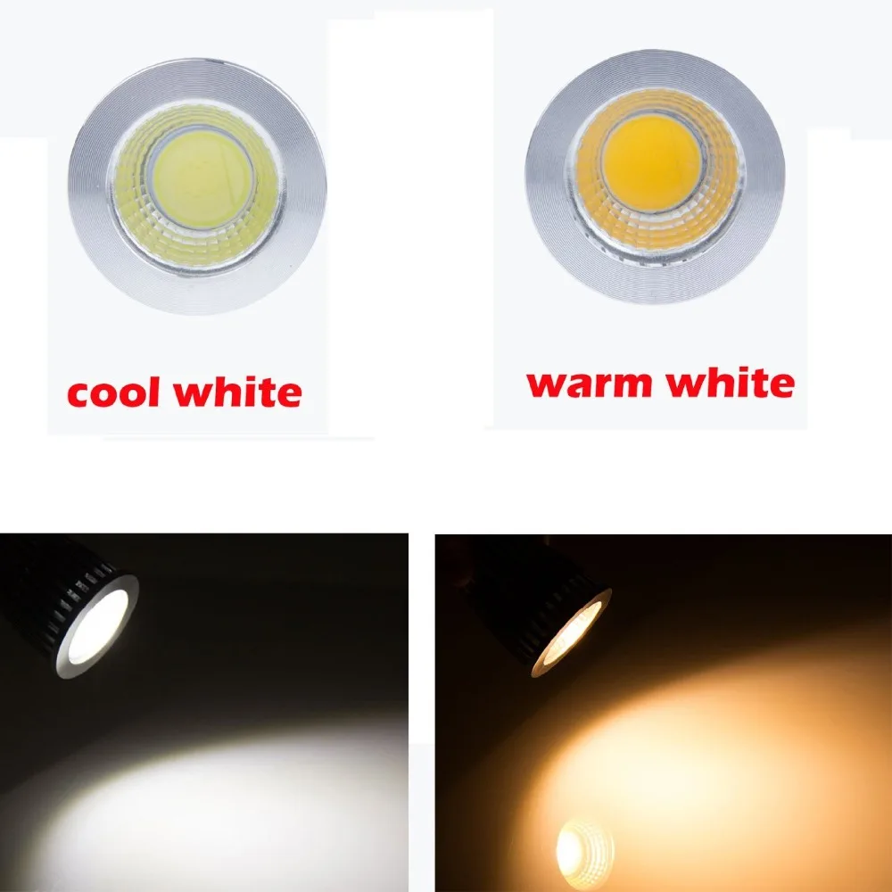 Новая высокомощная светодиодная лампада MR16 GU5.3 COB 6 Вт 9 Вт 12 Вт с регулируемой яркостью, Cob прожектор, Теплый Холодный белый MR16 12 В лампа, гу 5,3 220 В