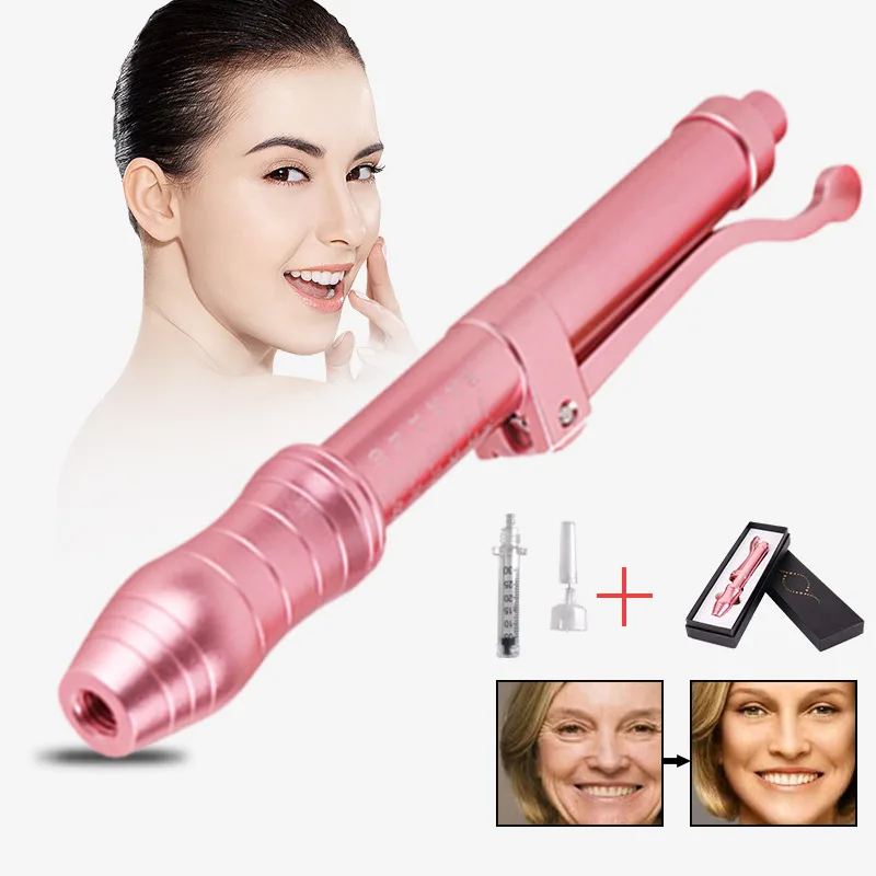 Розовая гиалуроновая ручка Мезотерапия пистолет без иглы инъекции гиалуроновой