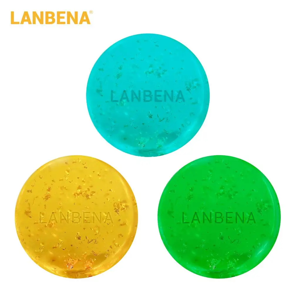 

LANBENA 24K Gold Handmade Soap For Essential Oil Facial Cleansing Moisturizing Acne Blackhead Makeup Removal