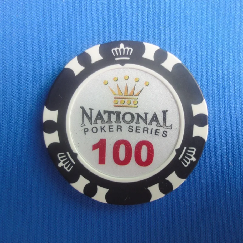 Оптовая продажа 20 шт./лот чипсы Crown National для покера Техасские покерные глина +