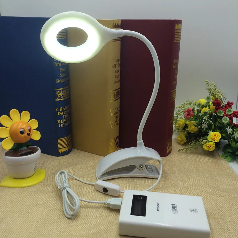 USB настольная лампа для детей, защита глаз, для студентов, для учебы, чтения, Ночной светильник, 16 светодиодов, с зажимом, гибкий шланг, светодиодные настольные лампы, 5 В