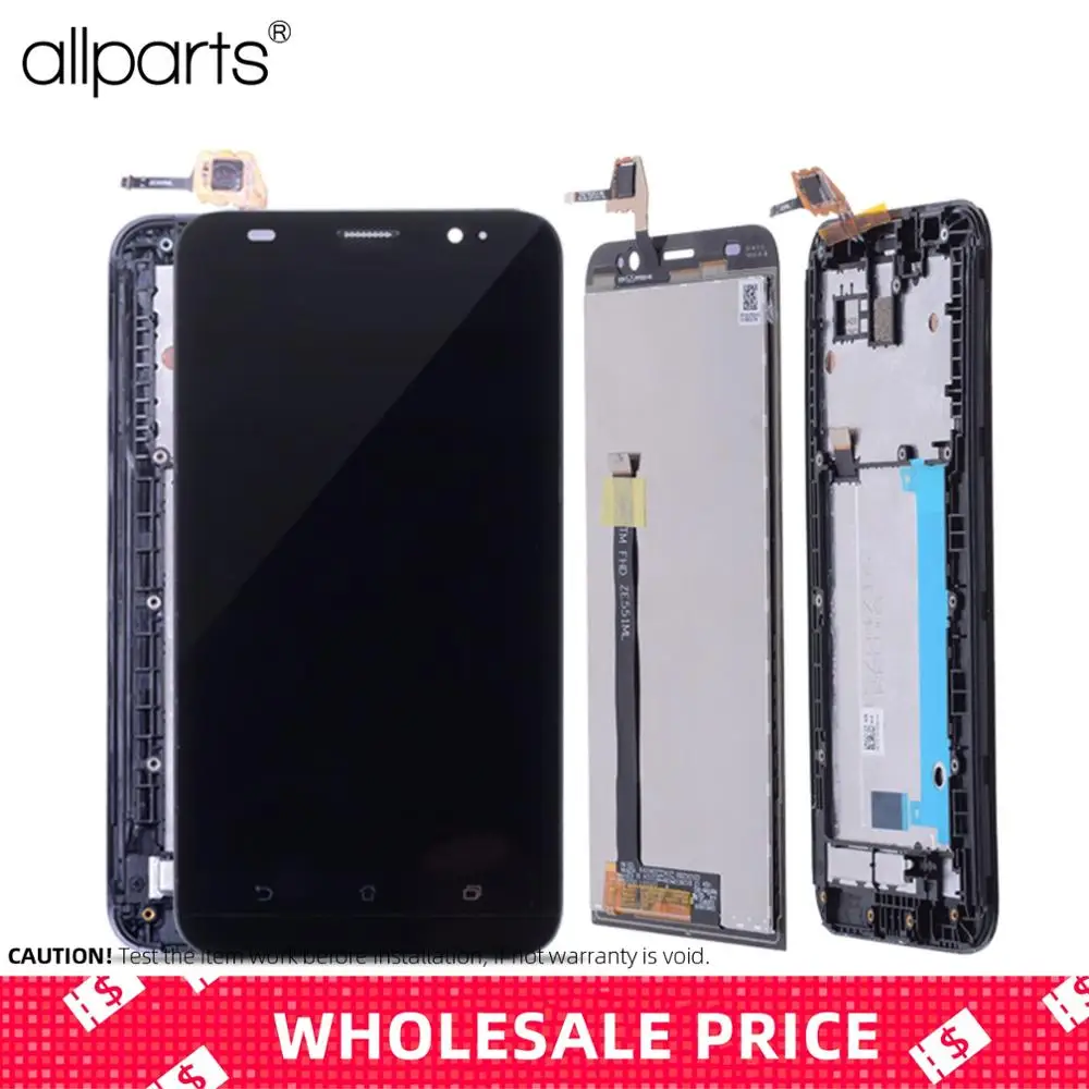 

5.5" Display for ASUS Zenfone 2 ZE551ML LCD Touch Screen Frame for ASUS Zenfone 2 ZE551ML Z00AD LCD Display Replacement