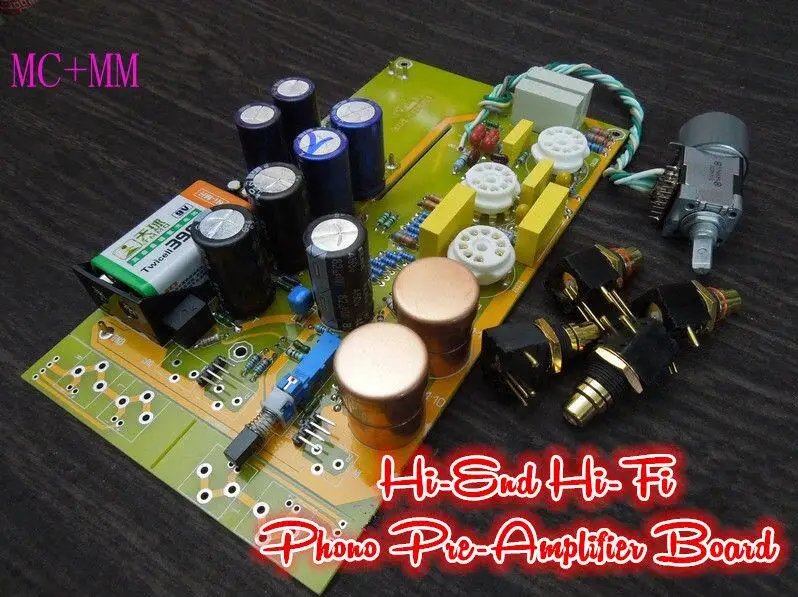 Best 2016 Douk Audio HiFi MM+MC Phono Pre-Amplifier LP Vinyl Tube Phono Stage Preamp Board 0