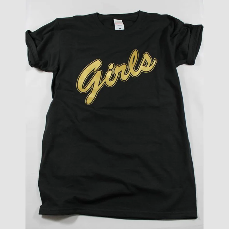 Женская футболка с буквенным принтом для девочек, футболка с принтом «Друзья ТВ-шоу», наряд Моники, Повседневная Уличная одежда, топы, винтажная Студенческая майка с рисунком - Цвет: Black-Y