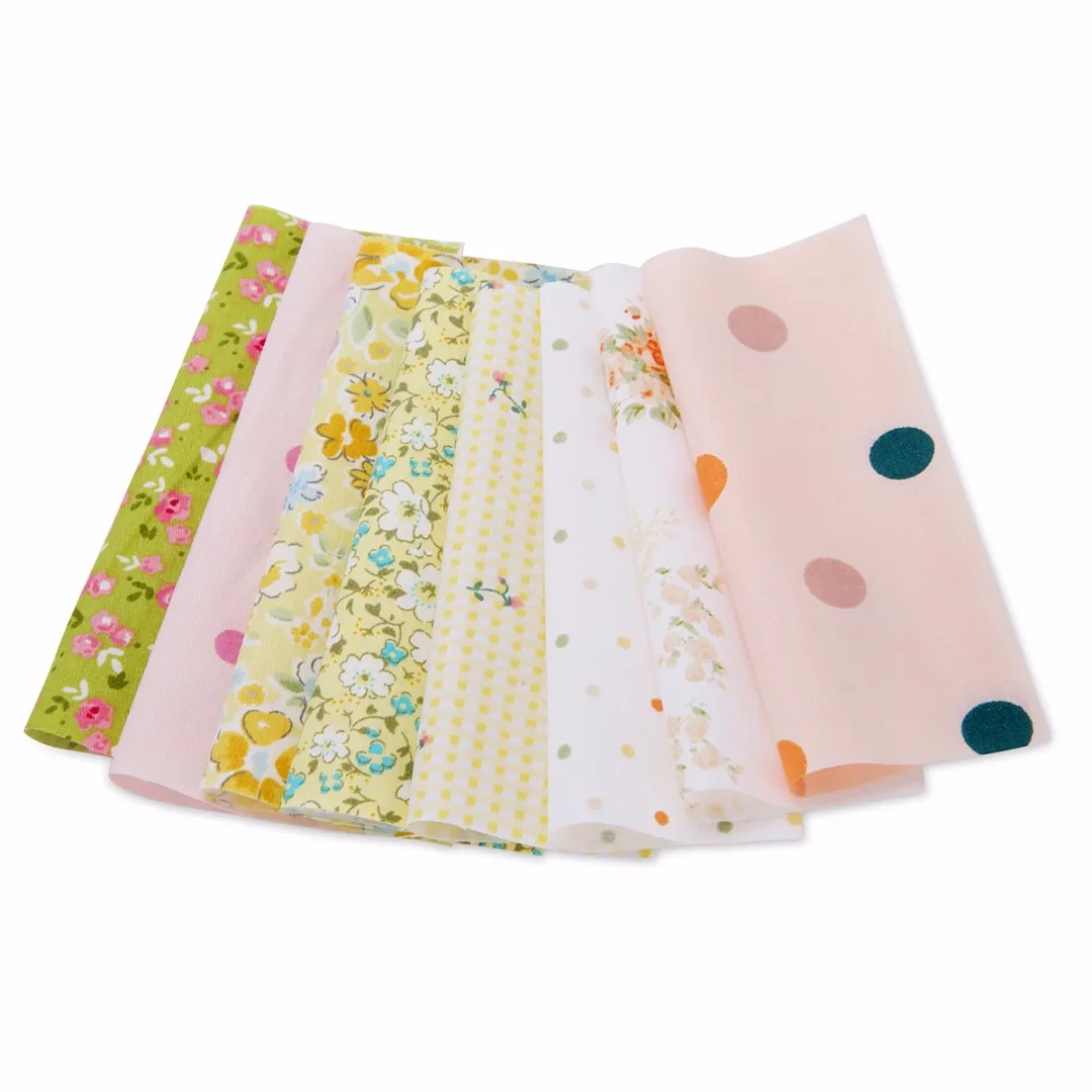 100pcs Floral Soft Cotton Fabric Bundle 12*10cm for Patchwork Scraps Quilting Sewing Quilts Card Bags DIY Crafts Cloth Mayitr