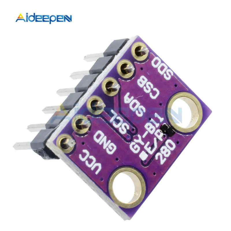 5 шт./лот BMP280 цифровой Барометрический датчик давления, плата модуля iec/SPI BMP280 BME280 3,3 В синий/фиолетовый высокая точность