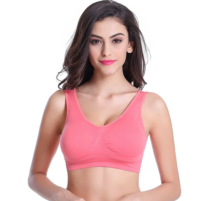 One Bling High Quality Women Seamless Wire Free Padded Bra Fitness