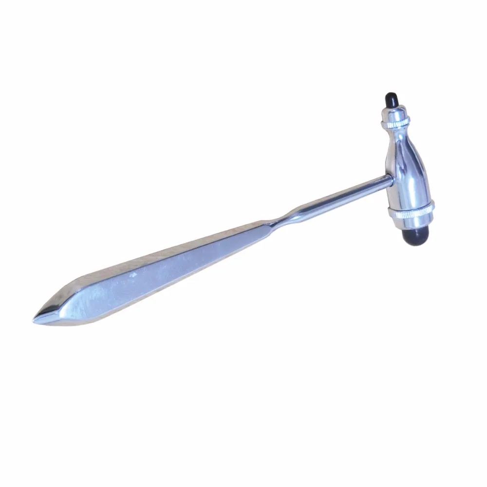2pcs Full Stainless Head Reflex Hammer Babinski Tendon Neurologically Tromner